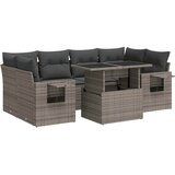  7-dijelni set vrtnih sofa sivi od poliratana | shoptok.hr