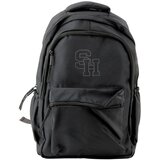  Gradski školski ruksak sa srednjim pretincem, crni, 38 cm, 20 l | shoptok.hr
