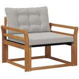  Set vanjskih sofa Čvrsto drvo akacije i Textilene Prirodna | shoptok.hr