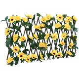  Proširiva rešetka od umjetnog bršljana žuta 180 x 20 cm | shoptok.hr