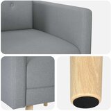  Ukrasna fotelja Svjetlosiva Tkanina | shoptok.hr