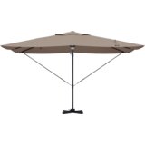 vidaXL Kantilever senčnik - Taupe Taupe Tkanina Velik | Shoptok.si