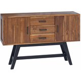 TV stalak s ladicama Prirodna 110 x 30 x 75 cm Čvrsto teak drvo | shoptok.hr