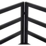 Vrtna sedežna garnitura 7 pcs Črna Aluminij