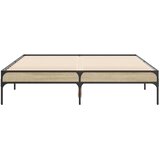  Okvir za krevet boja hrasta 140x190cm konstruirano drvo i metal | shoptok.hr