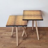 Hanah home set klub stočića 2Shp331, 2 komada, Boje hrasta | ePonuda.com
