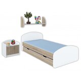 Made in Poland Dečiji krevet sa fiokom 200x90 Luna Sonoma | ePonuda.com