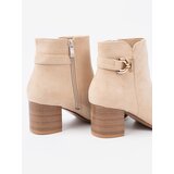 Shelvt Elegant ankle boots in light beige | shoptok.hr
