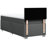  Krevet s oprugama i madracem tamnosivi 90x200 cm od tkanine | shoptok.hr