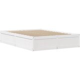  Okvir kreveta s uzglavljem bijeli 140 x 190 cm od borovine | shoptok.hr