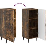  Strani šal Dimljen hrast 33 x 34,5 x 89,5 cm Inženirski les, (5000218104) | Shoptok.si
