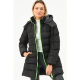 Dewberry Z6770 WOMEN'S COAT-BLACK-GREEN Cijene