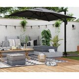 Vrt Terasni senčnik 250 x 250 cm - sive barve | Shoptok.si