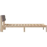  Okvir kreveta Smeđa i taupe 90 x 200 cm Masivna borovina | shoptok.hr