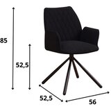 MID.YOU Set Naslanjačev Reims, Črna, 2 Kos | Shoptok.si