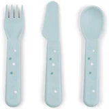 jedilni pribor foodie happy dots blue