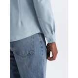 Ombre Men's long sleeve knitted SLIM FIT shirt - blue | Eponuda.ba