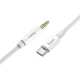 AUX Audio Jack kabel 3,5 mm na Type-C UPA19 1 m srebrni