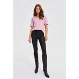 Marisse Pink V-Neck T-Shirt | Shoptok.si