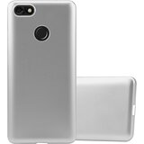 Cadorabo Case, združljiv s Huawei v kovinskem srebru - zaščitni pokrov iz fleksibilnega silikona TPU, (20589924) | Shoptok.si