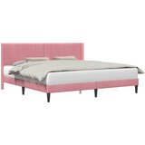 Krevetna konstrukcija Ružičasta 200 x 200 cm Baršun | shoptok.hr