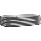 vidaXL visoka greda iz prašno premazanega jekla 175x100x36 cm antracit | Shoptok.si