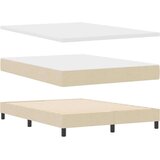 Box Postelja z vzmetnico z vzmetnico krema 160 x 200 cm blago, (5000127641) | Shoptok.si
