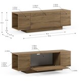 Marckeric TV omarica v hrastovem dekorju v naravni barvi 140x45x40 cm Victor – | Shoptok.si