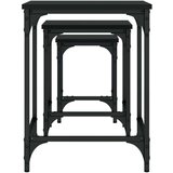  Komplet klubskih mizic 3-delni črn inženirski les | Shoptok.si