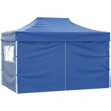 Šator za svadbe - šator za zabave Plava 291 x 431 x 315 cm Oxford tkanina - Plava s 4 bočna zida Da | shoptok.hr