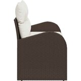  Vrtni kauč s jastukom Smeđa 124 x 62 x 69cm poliratan | shoptok.hr