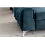 ELTAP Plava baršunasti sklopiva sofa 261 cm Laurence – | shoptok.hr