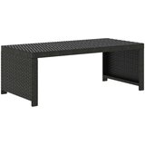 Poli 5-dijelna vrtna garnitura od poliratana s jastucima crna | shoptok.hr
