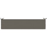  Jastučić za klupu SOEST 100% poliester Siva 200 x 40 x 8 cm Slike