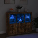  Komode s LED svjetlima 3 kom boja dimljenog hrasta | Eponuda.ba