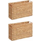  Košare za časopise 2 pcs Prirodna 39 x 14 x 25 cm Zumbul | Eponuda.ba