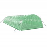  Staklenik s čeličnim okvirom zeleni 48 m² 12 x 4 x 2 m | shoptok.hr