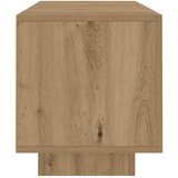 TV ormarić LED boja hrasta 160x35x40 cm konstruirano drvo | shoptok.hr