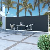 The Living Store Zložljiva stranska tenda 160x500 cm črna - Stranska Tenda, (21662964) | Shoptok.si