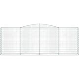  Lučne gabionske košare 9 kom 400x50x140/160cm pocinčano željezo | shoptok.hr