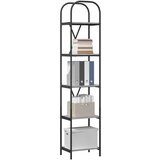 vidaXL Knjižna polica Siva sonoma 40 x 30 x 183 cm Konstruiran les | Shoptok.si