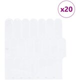 Pernata pločica 20 pcs Bijela 30 x 30 cm Poliuretan i PET | shoptok.hr