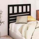  Uzglavlje za krevet crno 81 x 4 x 100 cm od masivne borovine | shoptok.hr