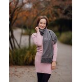 Vuch Pleteni šal Nurit Grey s uzorkom točkica, 24,5 x 200 cm | shoptok.hr