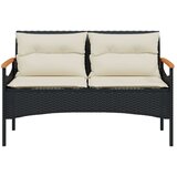 vidaXL 4-dijelni set vrtnih sofa od poliratana s jastucima crni | shoptok.hr
