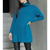 Gemre Long dark blue soft turtleneck sweater Kali | shoptok.hr