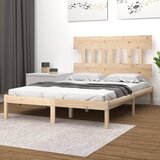 Maison Chic Posteljni okvir - Dvoposteljna postelja - Zakonska postelja iz trdnega lesa 200x200 cm-J5172, (21775635) | Shoptok.si