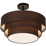 QAZQA Moderna stropna svetilka rjava 45 cm 3-svetloba - Drum Trio | Shoptok.si