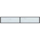 vidaXL Konzolni stol boja bijeli mramor 220x35x75 5 cm kaljeno staklo | shoptok.hr