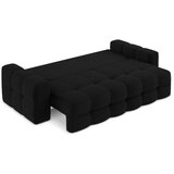 Makamii Crna sklopiva sofa od bouclé tkanine 255 cm Milu – | shoptok.hr